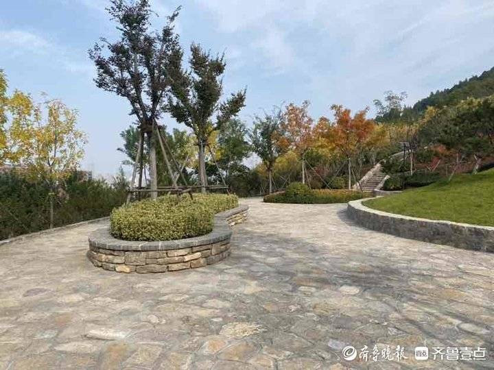 "为了响应济南市"千园之城"的公园建设,回龙山北坡这里实施了公园建设