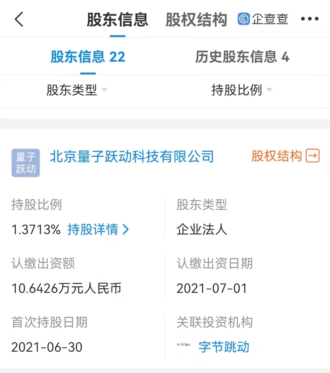 字节跳动拟退出李子柒前签约公司 目前持股1.37%为第16大股东休闲区蓝鸢梦想 - Www.slyday.coM