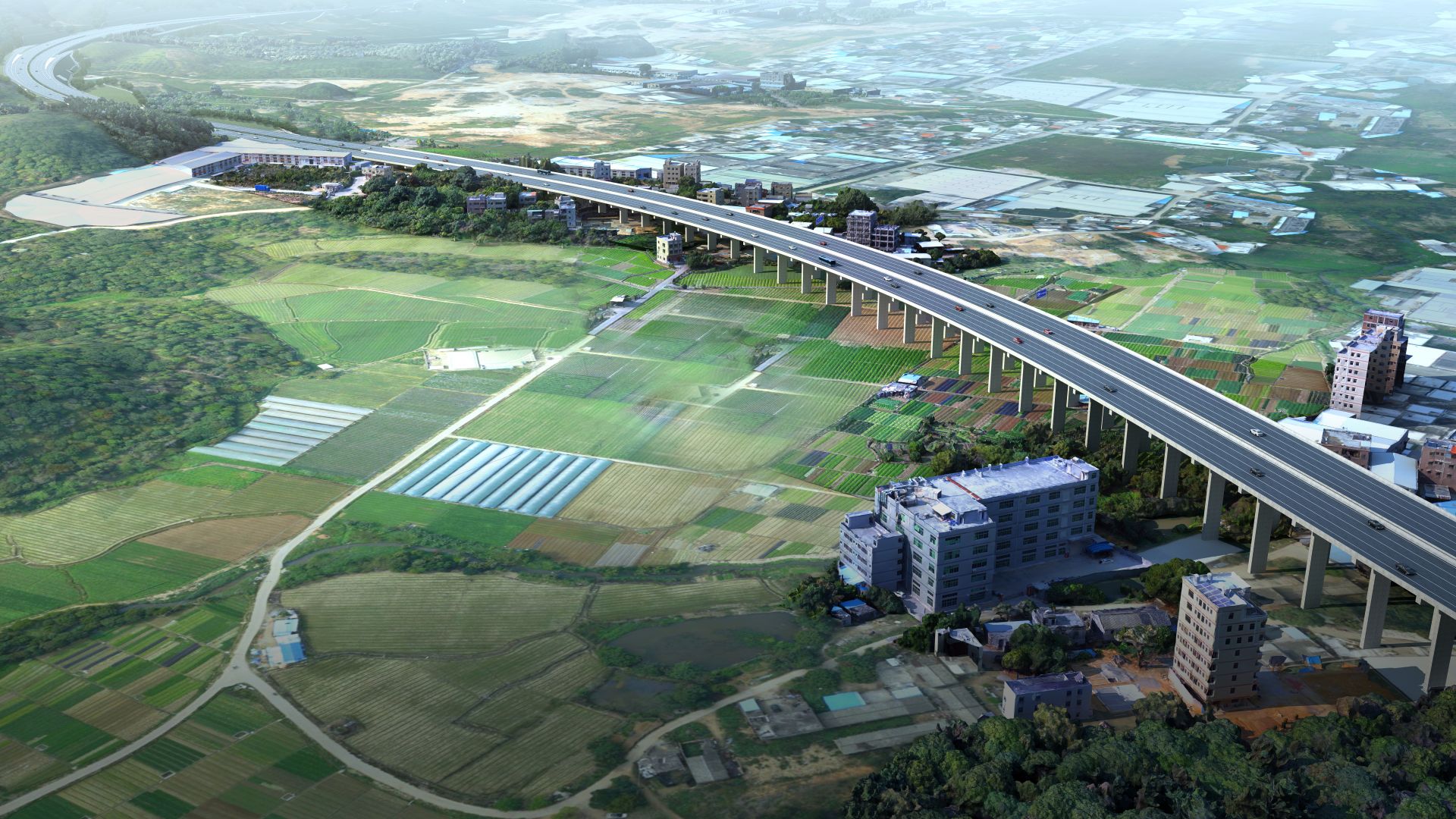 千亿园区现雏形惠州市惠阳区梅龙湖项目一期主体将于年底完工