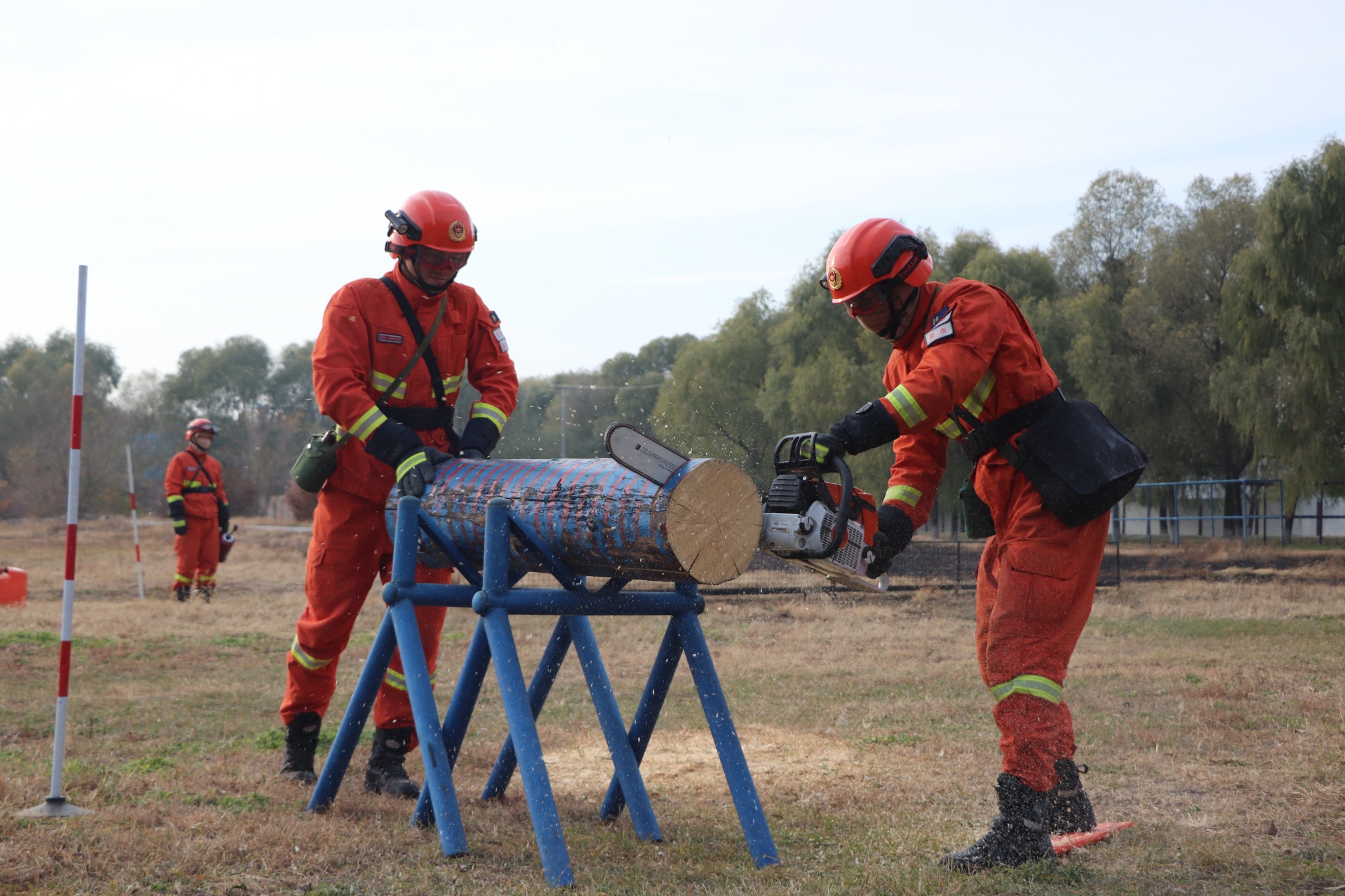 超燃大图直击森林消防员实战训练
