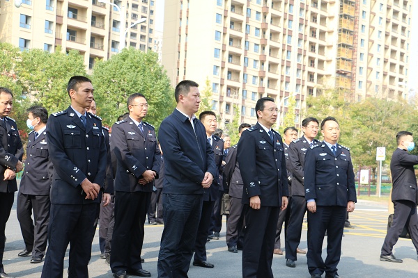 海安市委常委,政法委书记王巧荣,副市长,公安局长孙康,南通市公安局
