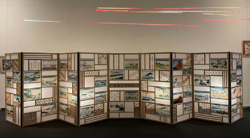 《组子屏风 葛饰北斋 富岳三十六景全图》