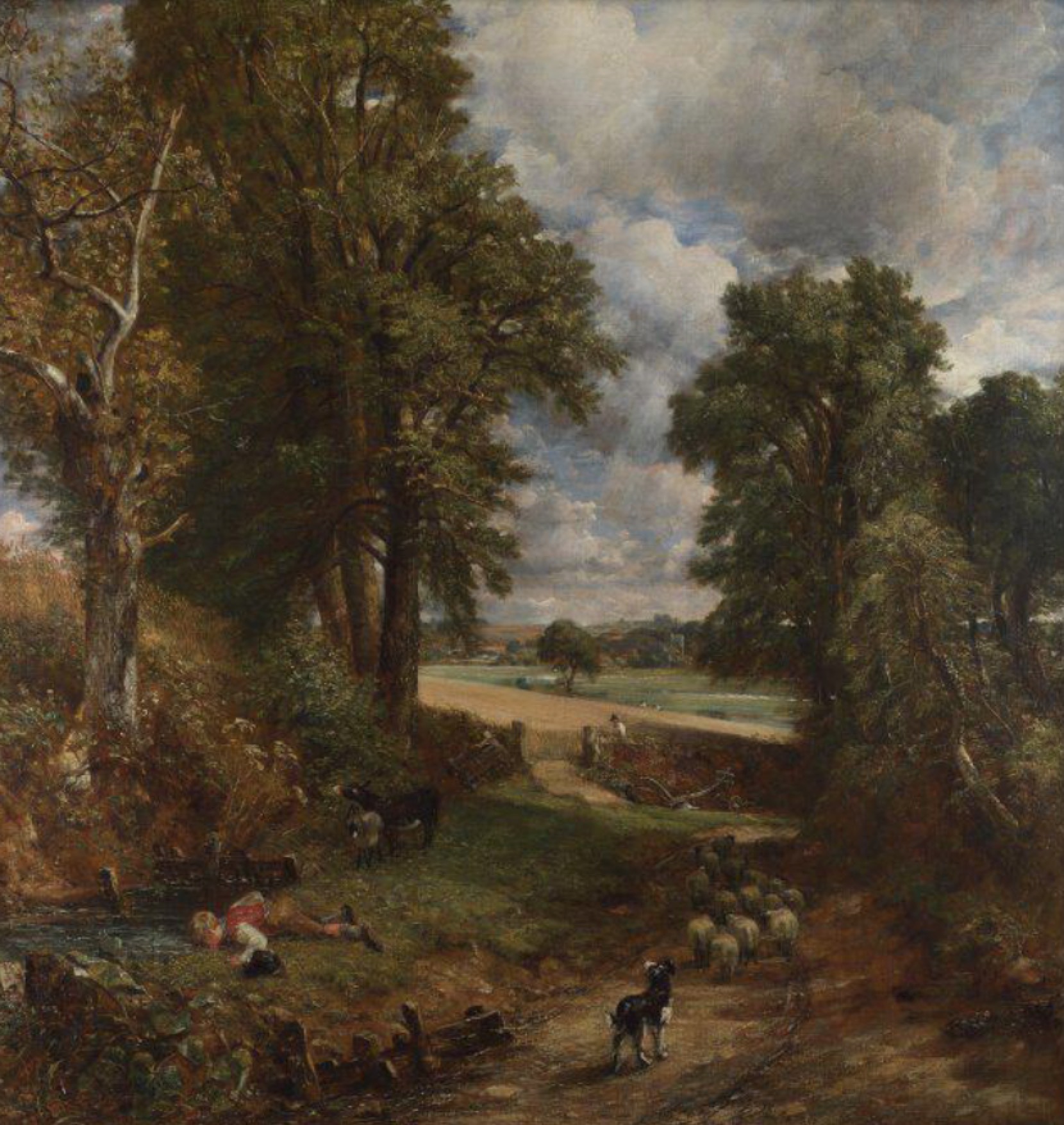 康斯太勃尔晚年画作今起呈现大自然的咆哮内心的波动