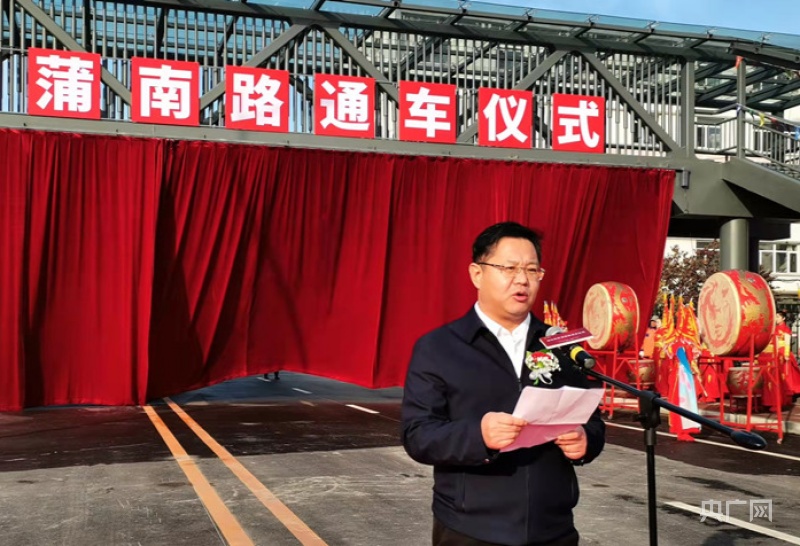 沈北新区人民政府区长吴军讲话(央广网发 吕文卫摄)