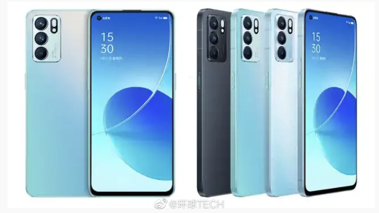 opporeno7系列配置在发布前全面曝光共有三款可选
