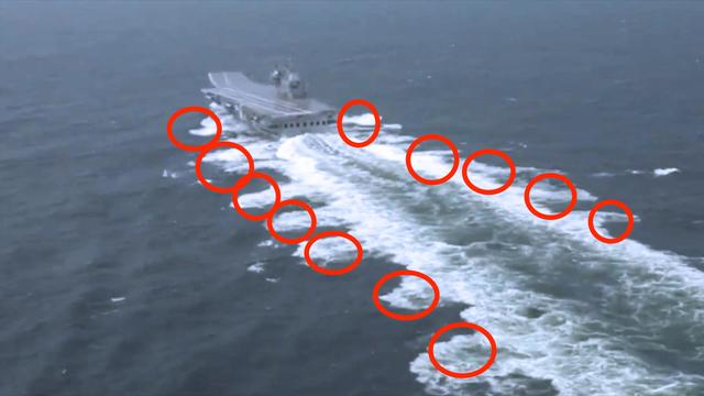 印度国产航母尾流是锯齿形的 一步三点头 试航出现重大设计问题 印度 航母 国产航母 新浪新闻