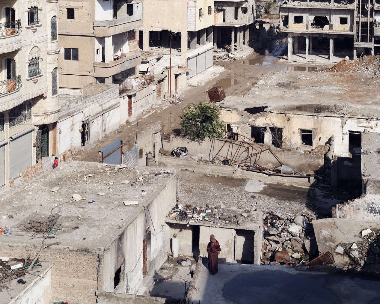 叙利亚拉卡,俯瞰城市.