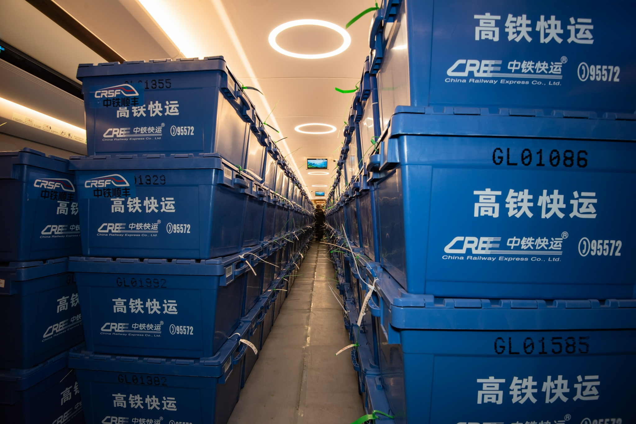 预留的不售票车厢,普速客车上的行李车,无乘客的高铁确认列车等,日均
