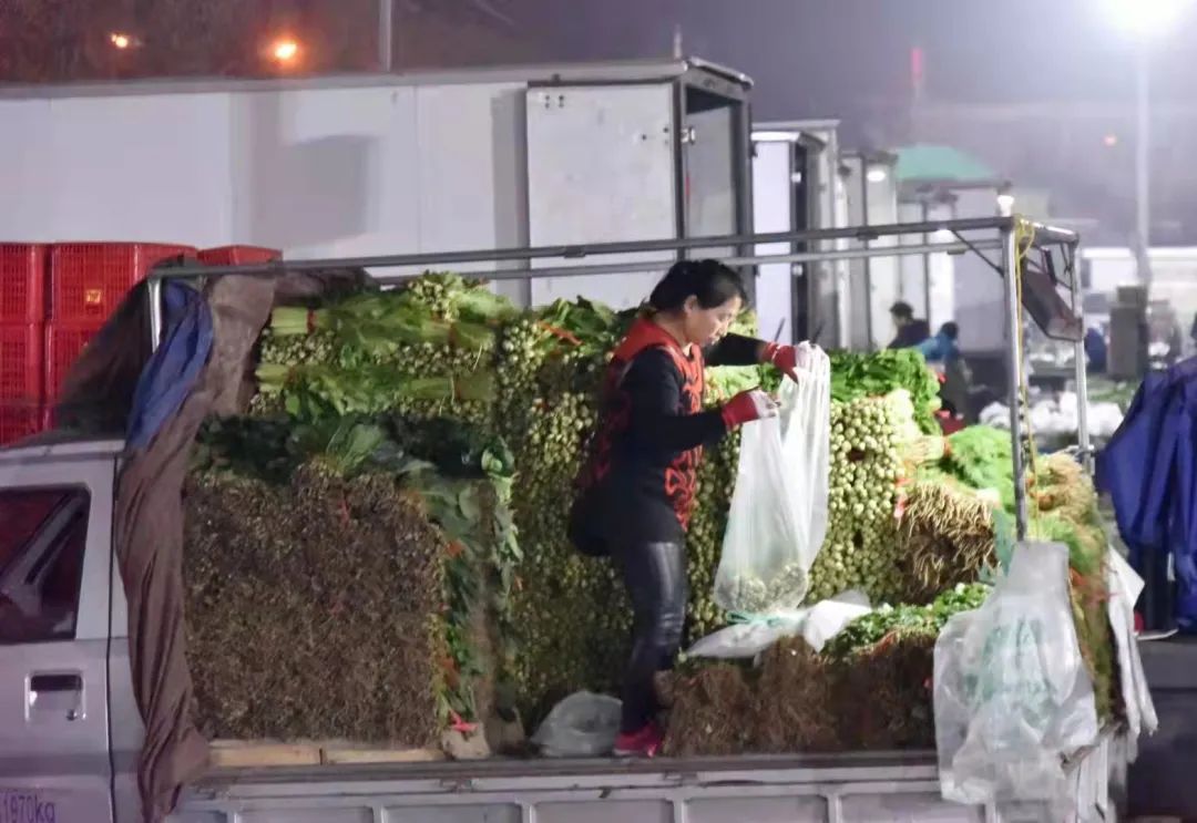 ▲叶类蔬菜受降雨影响大，价格波动也比较大。新京报记者 陈琳 摄