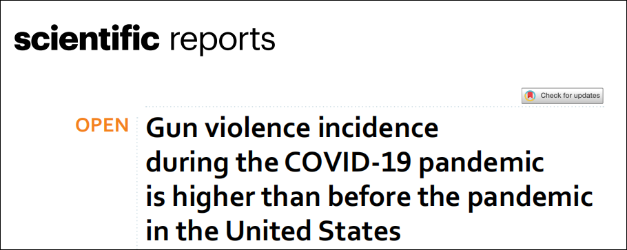 美2021年枪支暴力死亡人数超3.7万 相关案件激增30%