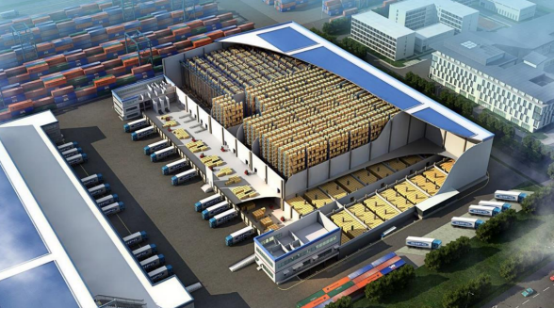 图为项目智慧仓储区效果图.