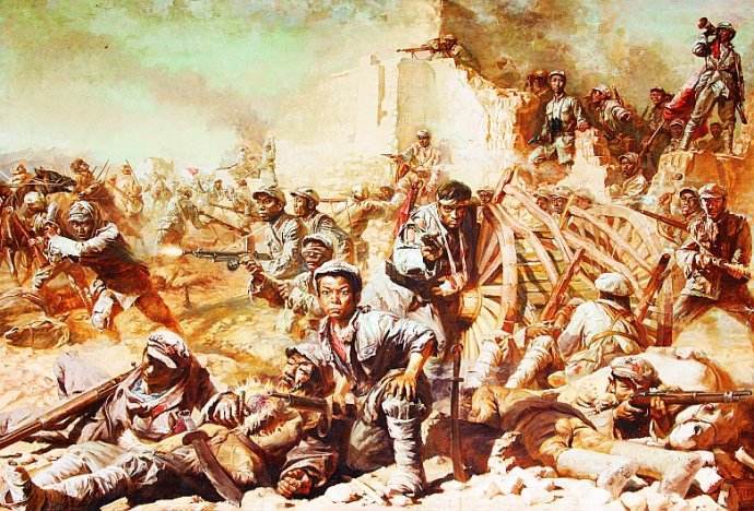 日夜袭扰"的战术,利用双柳树,璞塔集的敌军已被歼灭的小心来"攻心",弄