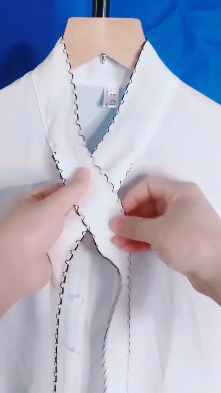 女生必学衬衫领口蝴蝶结,慢动作教程马住学习~_手机新浪网