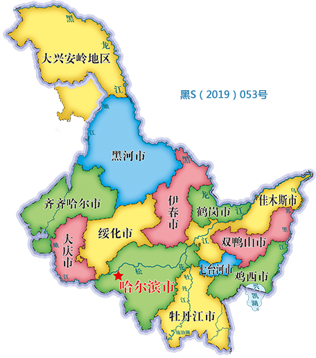 黑龙江省黑河地区地图图片