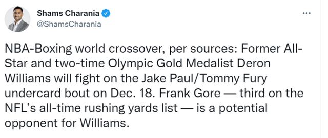 37岁德隆将参加拳击赛!告别篮球另类复出 球迷:对手不是保罗?休闲区蓝鸢梦想 - Www.slyday.coM 37岁德隆将参加拳击赛!告别篮球另类复出 球迷:对手不是保罗?休闲区蓝鸢梦想 - Www.slyday.coM