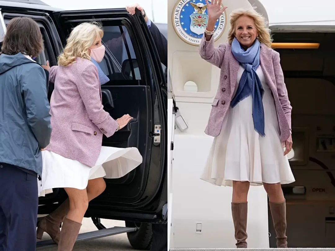 拜登、马克龙夫人同框撞脸！同样当老师二婚嫁总统，衣品却差很多？休闲区蓝鸢梦想 - Www.slyday.coM