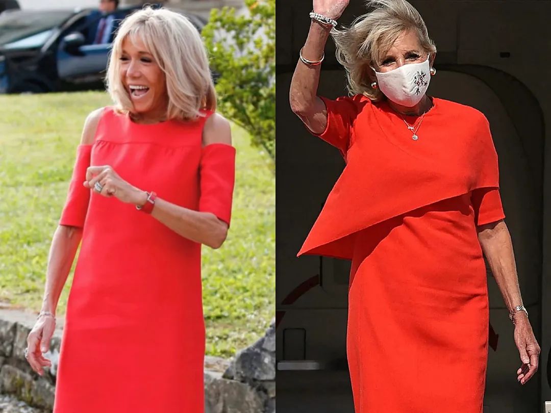 拜登、马克龙夫人同框撞脸！同样当老师二婚嫁总统，衣品却差很多？休闲区蓝鸢梦想 - Www.slyday.coM