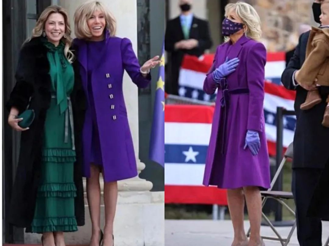拜登、马克龙夫人同框撞脸！同样当老师二婚嫁总统，衣品却差很多？休闲区蓝鸢梦想 - Www.slyday.coM