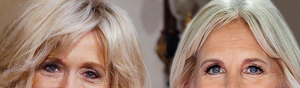 拜登、马克龙夫人同框撞脸！同样当老师二婚嫁总统，衣品却差很多？休闲区蓝鸢梦想 - Www.slyday.coM