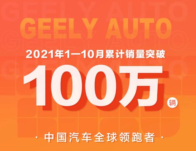 吉利汽车销量快报累计销量突破100万台领克品牌月销超2万台