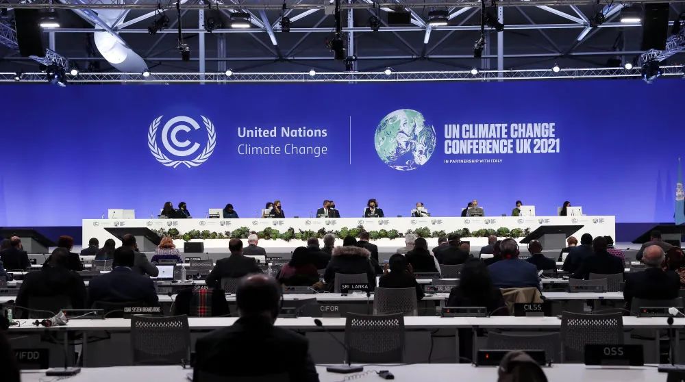 这是10月31日在英国格拉斯哥拍摄的《联合国气候变化框架公约》第26次缔约方大会开幕式。