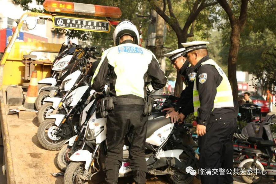 聊城这里严查中学生骑电摩上下学已查获违法电动摩托车41辆