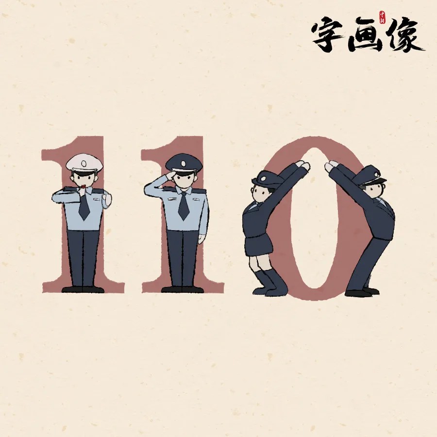 提起人民警察，你会首先想到哪个字？