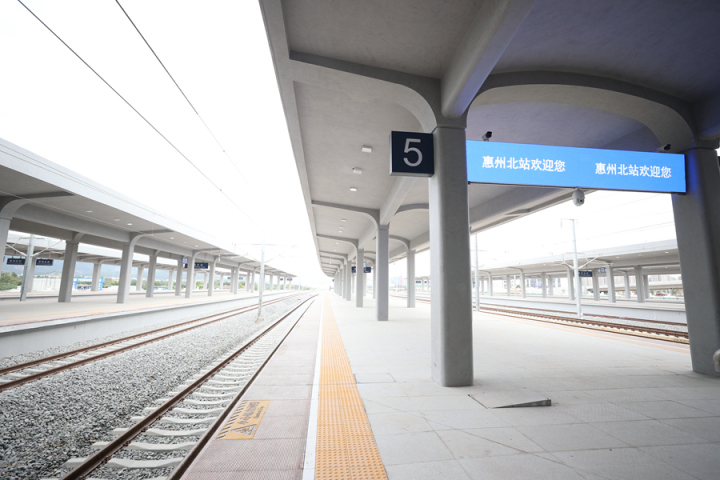 最新进展赣深高铁惠州北站站房预计11月中旬全面完工
