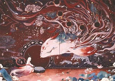插画师舍溪 和山海异兽来一次跨越时空的精神碰撞|插画|山海经_新浪