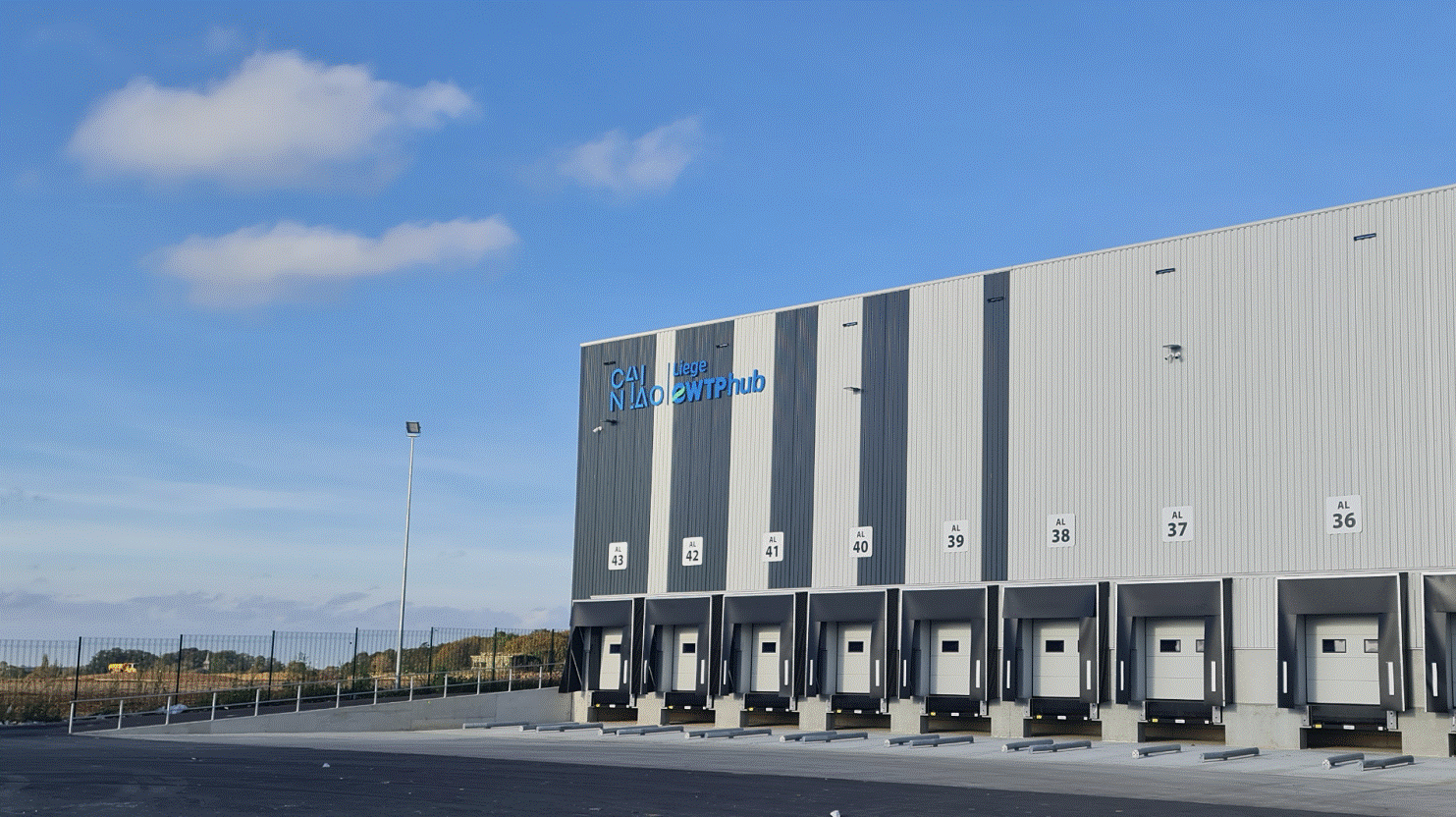 图注：菜鸟比利时列日eHub（智慧物流枢纽）正式启用