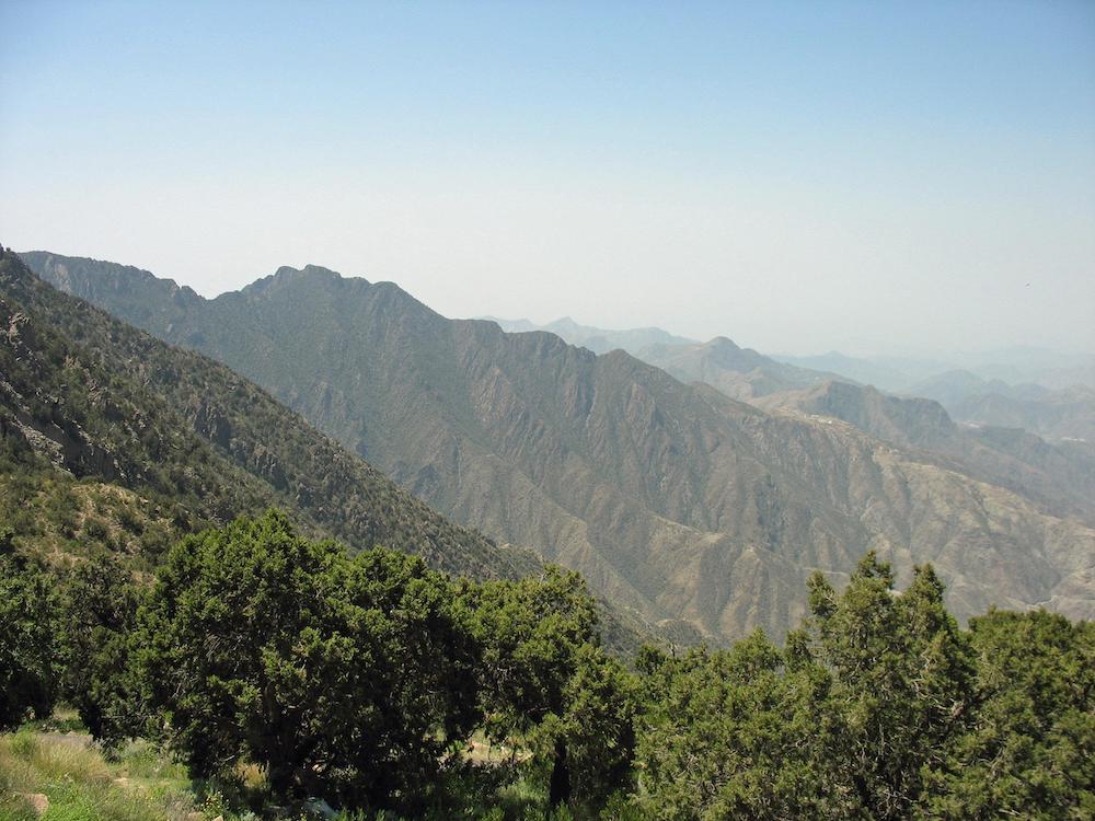 的阿西尔国家公园(asir national park)的贾巴尔·萨达(jabal sawda)