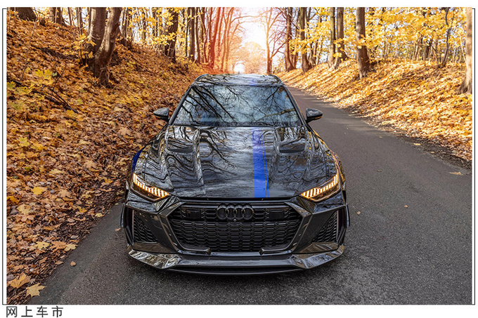 奥迪rs6改装版曝光搭碳纤维套件双扰流板性能大幅提升