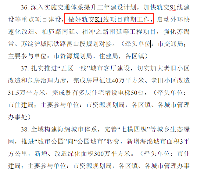 预控昆山k1线全新规划曝出