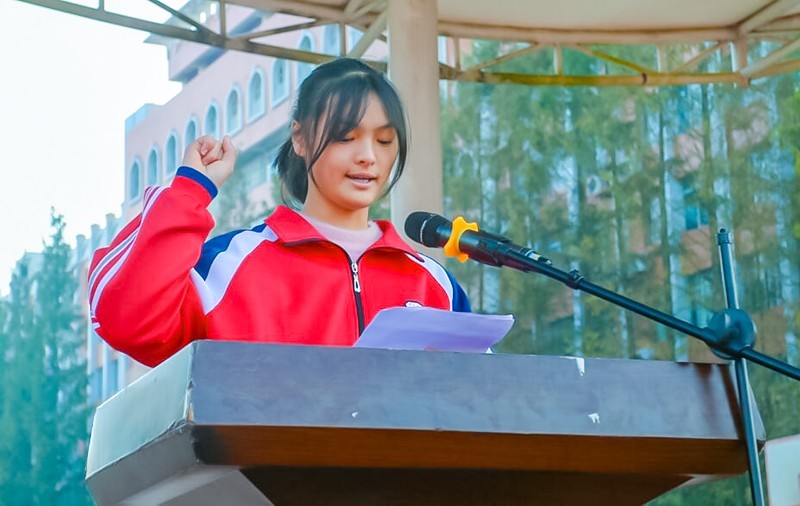 南充十一中举行第十八届冬季运动会