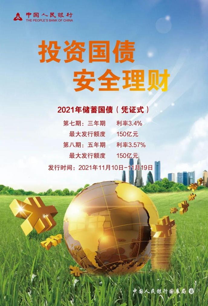 4%;第八期国债发行额为150亿元,期限