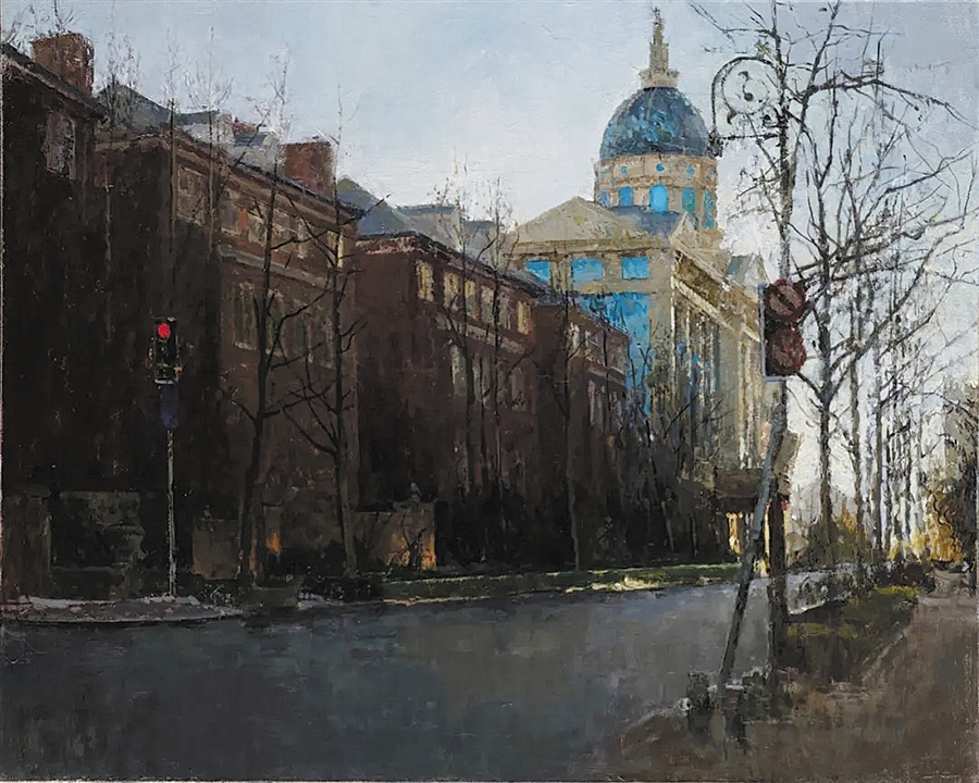 《楼梯2》 刘宇轩 布面油画 150cm×200cm