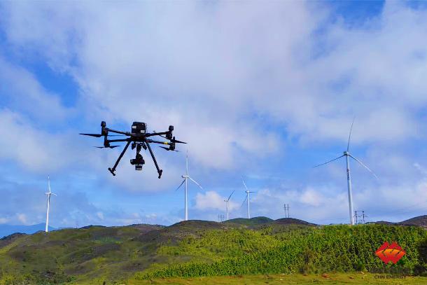 图为无人机执行巡检任务.由国家能源集团提供