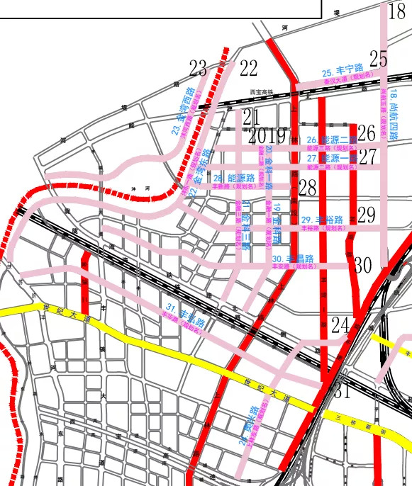 沣东新城道路详细规划图片