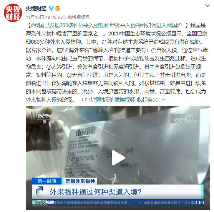 我国已发现660多种外来入侵物种，它们是咋来的?休闲区蓝鸢梦想 - Www.slyday.coM