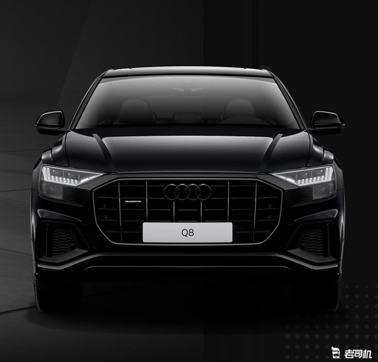 专属23英寸全黑轮圈奥迪q8暗夜骑士殿堂版预售11468万