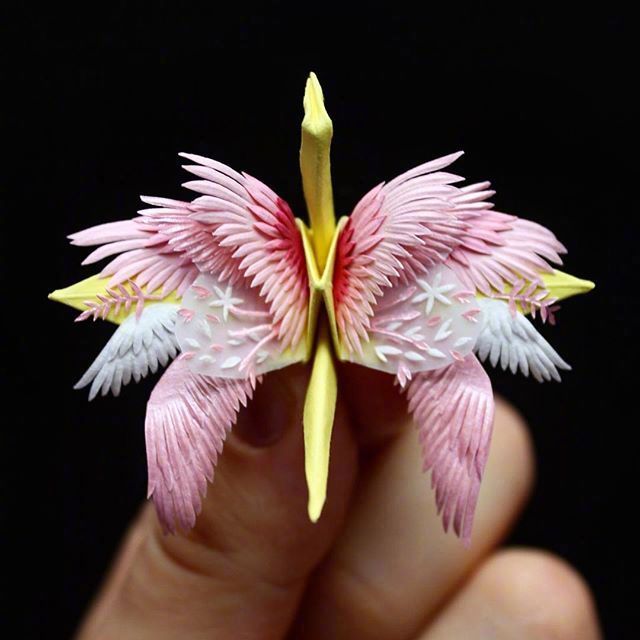 仙鹤折纸艺术太好看了icarusmidair