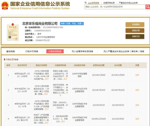 来源：国家企业信用信息公示系统网站