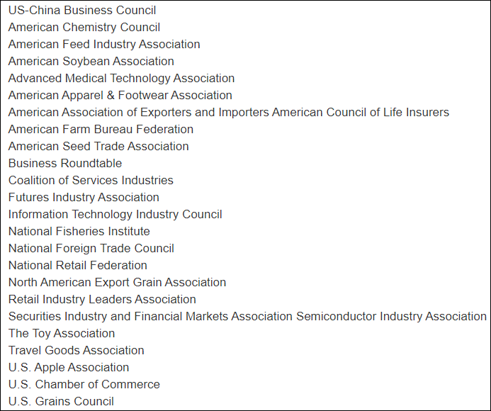 中美元首会晤前，美24家商会行会就对华关税联名上书休闲区蓝鸢梦想 - Www.slyday.coM