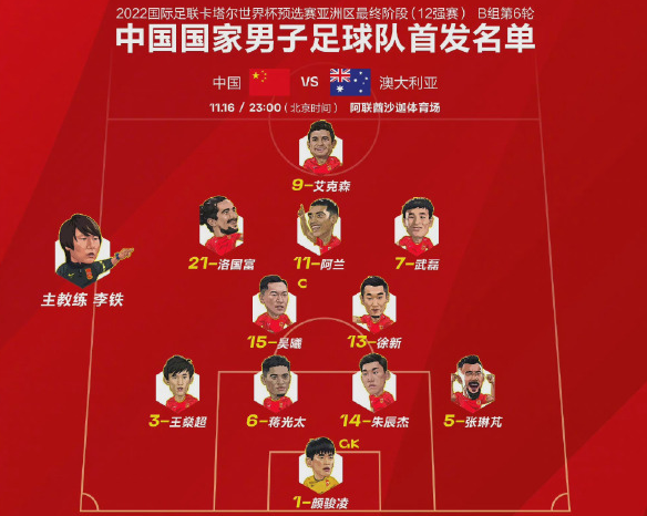 国足归化4人首发！站在一起唱国歌，满眼的斗志，李铁终于想通了休闲区蓝鸢梦想 - Www.slyday.coM