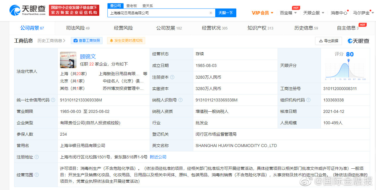 蜂花回应倒闭传闻 天眼查显示蜂花成立36年无任何处罚记录休闲区蓝鸢梦想 - Www.slyday.coM