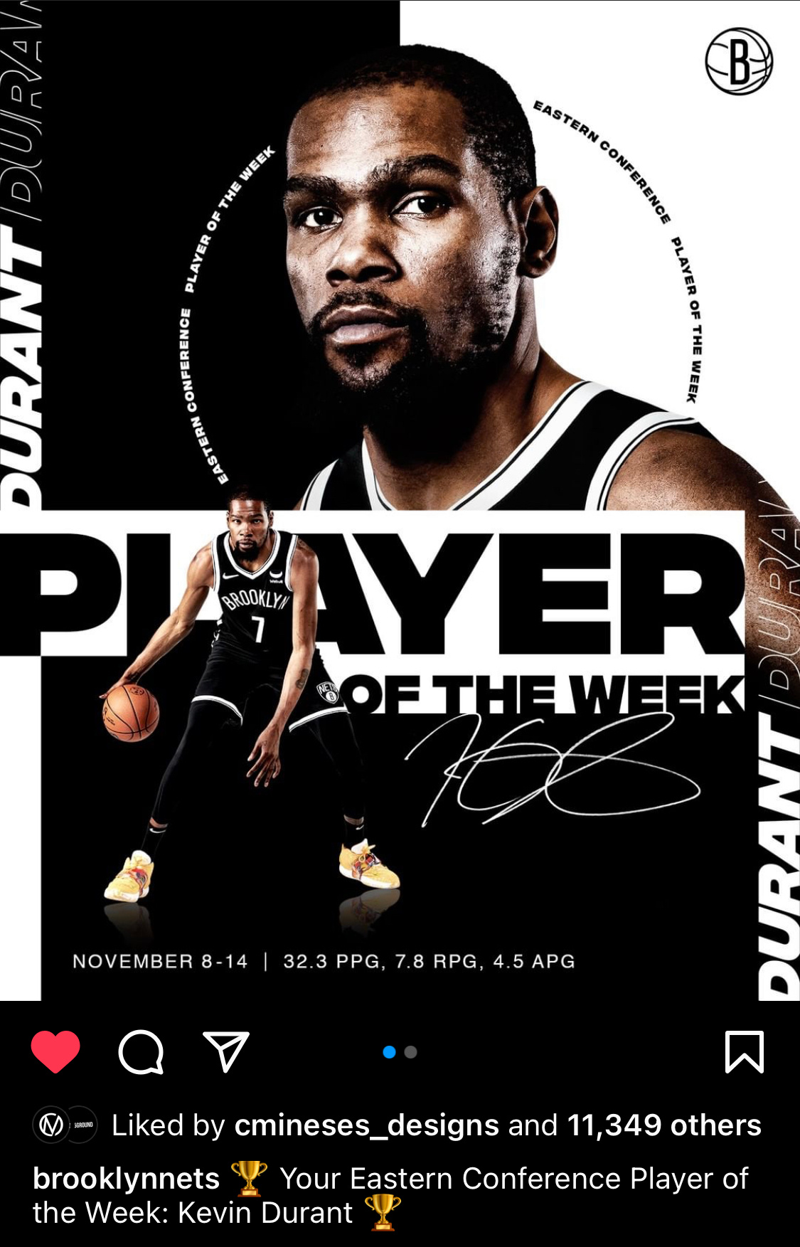 周最佳—kevin durant! he is the best, always!_新浪新闻