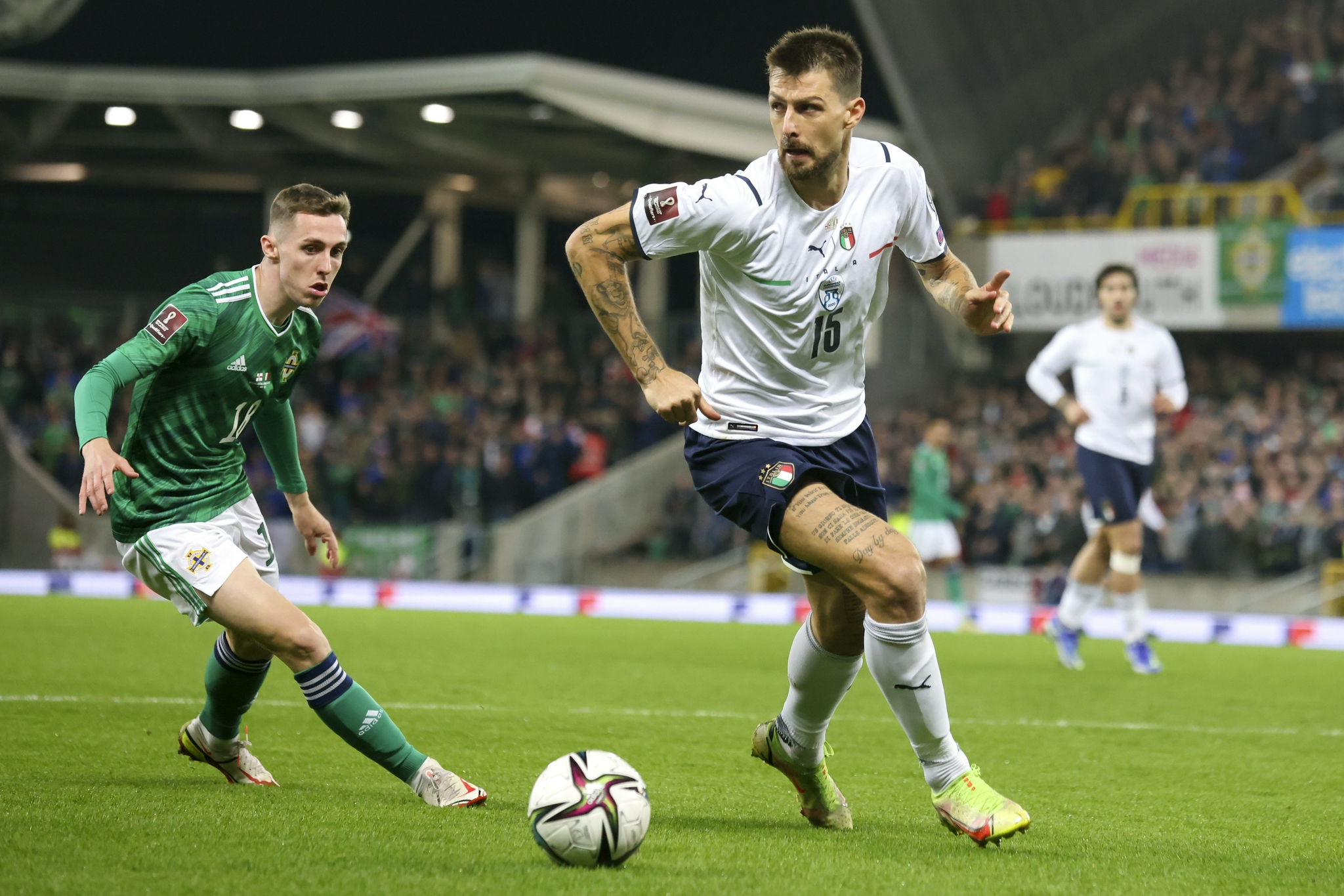 足球——世预赛:意大利战平北爱尔兰|意大利队|北爱尔兰队|北爱尔兰_