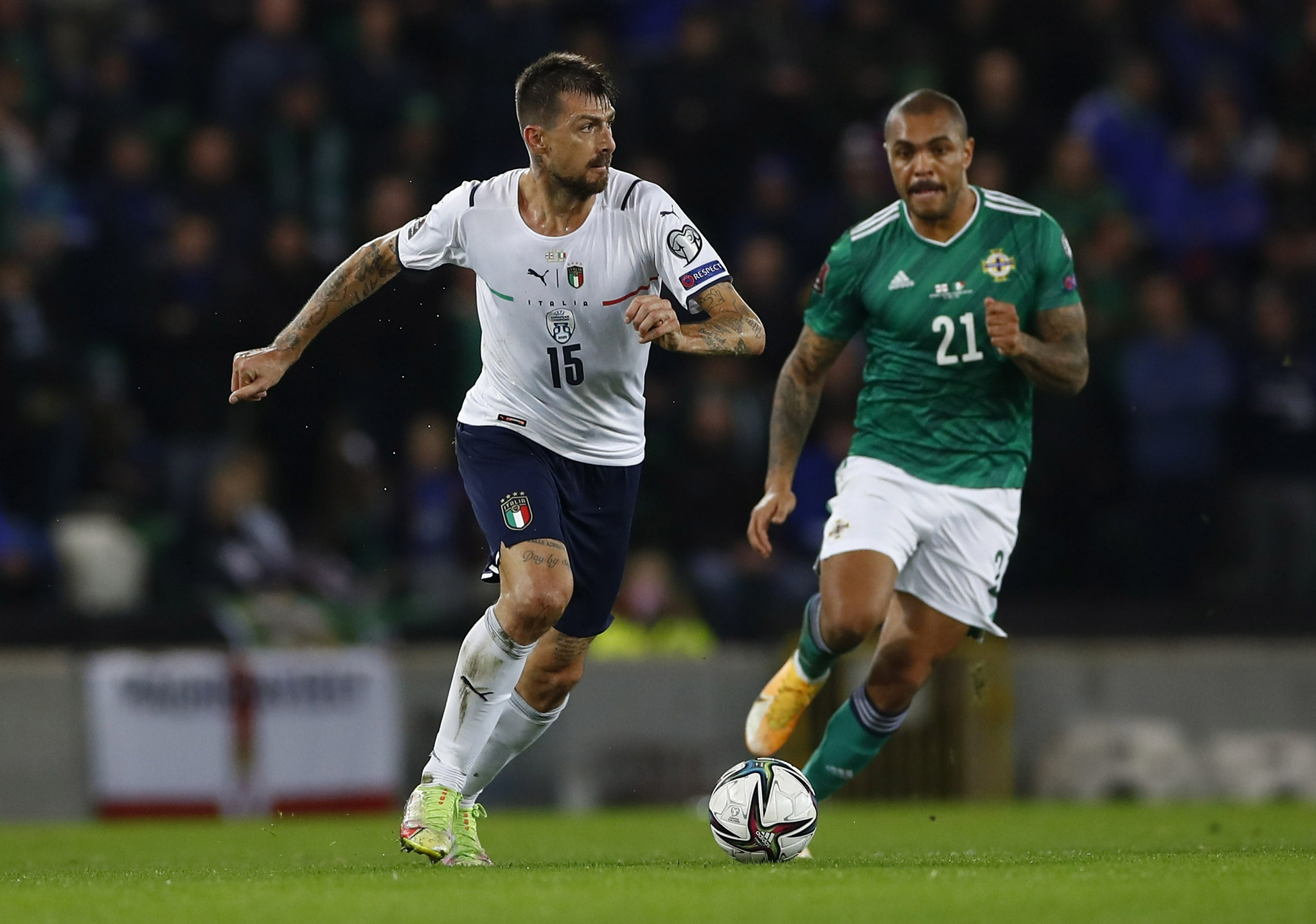 足球——世预赛:意大利战平北爱尔兰|意大利队|北爱尔兰队|北爱尔兰