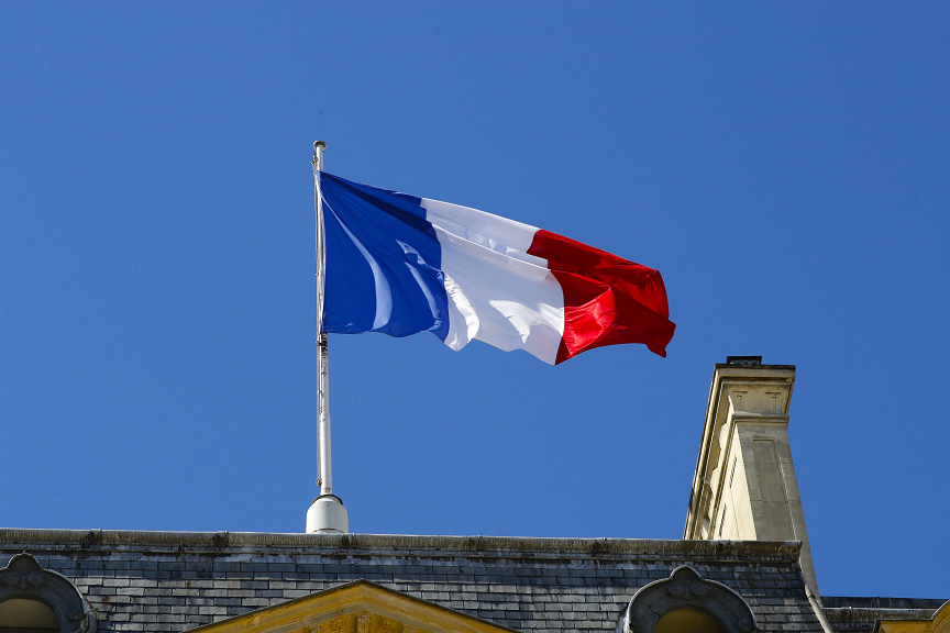 法国国旗投降专用旗图片