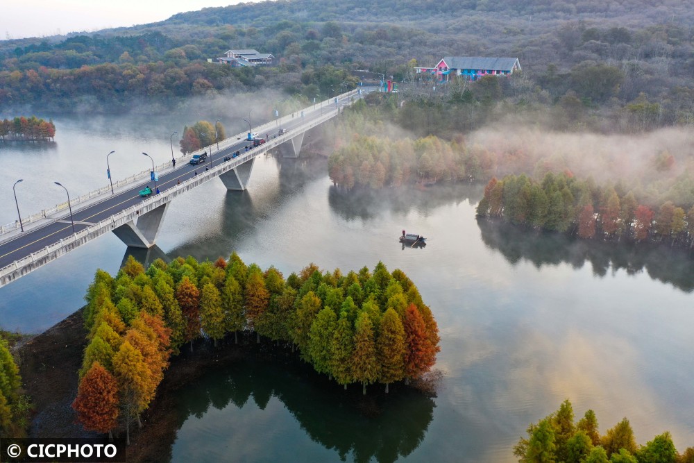 江苏盱眙:初冬天泉湖时景|江苏省|淮安市_新浪新闻